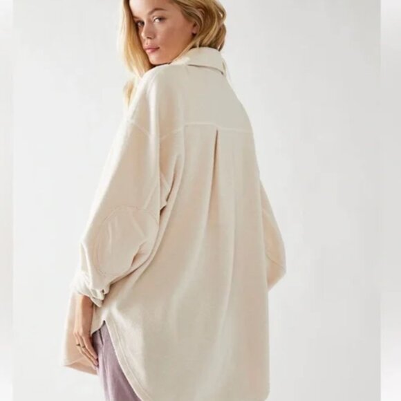Free People Ruby Jacket Shacket M Bone - Picture 2 of 6